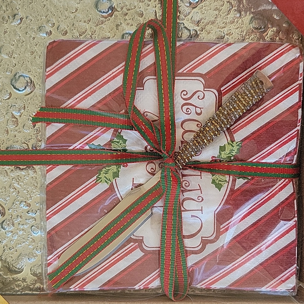 Christmas holiday cheese board set 3 piece - Picture 4 of 7